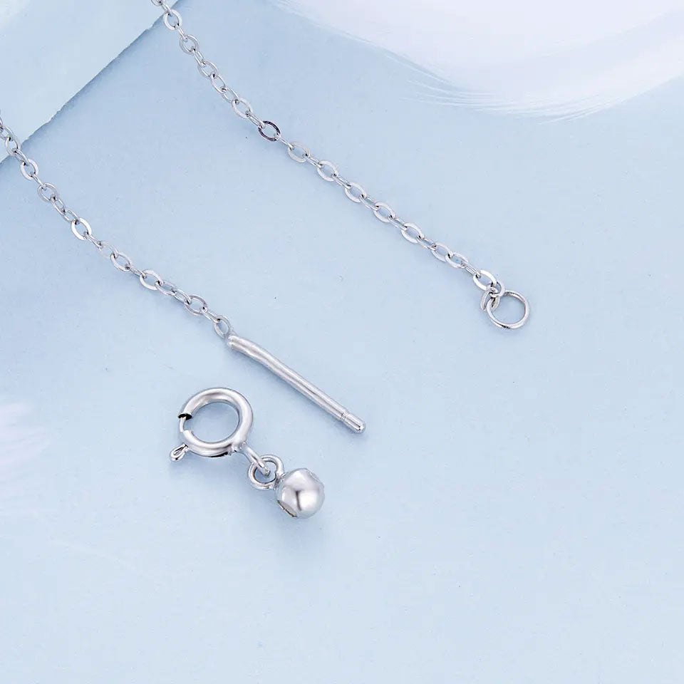 Sterling Silver Triple Pearl Hypoallergenic Necklace