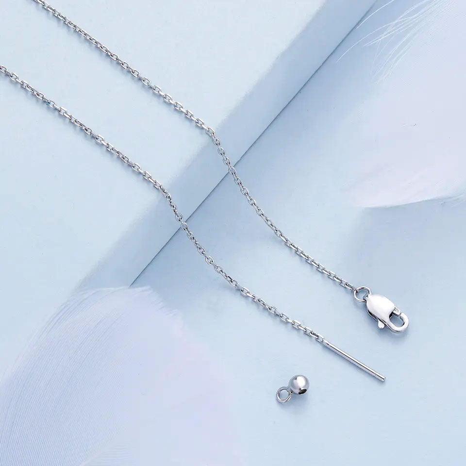 Sterling Silver Purple Lilly Hypoallergenic Necklace