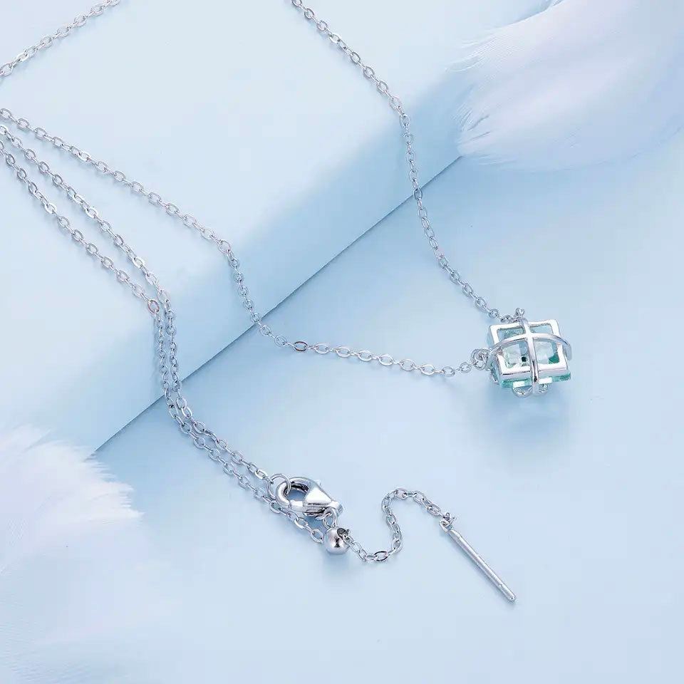 Sterling Silver Special Four-Leaf Clover Hypoallergenic Necklace