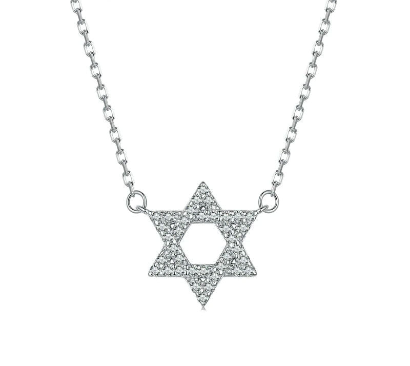 Sterling Silver Pentagram Hypoallergenic Necklace