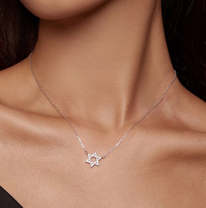 Sterling Silver Pentagram Hypoallergenic Necklace