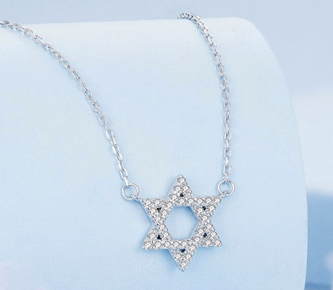 Sterling Silver Pentagram Hypoallergenic Necklace