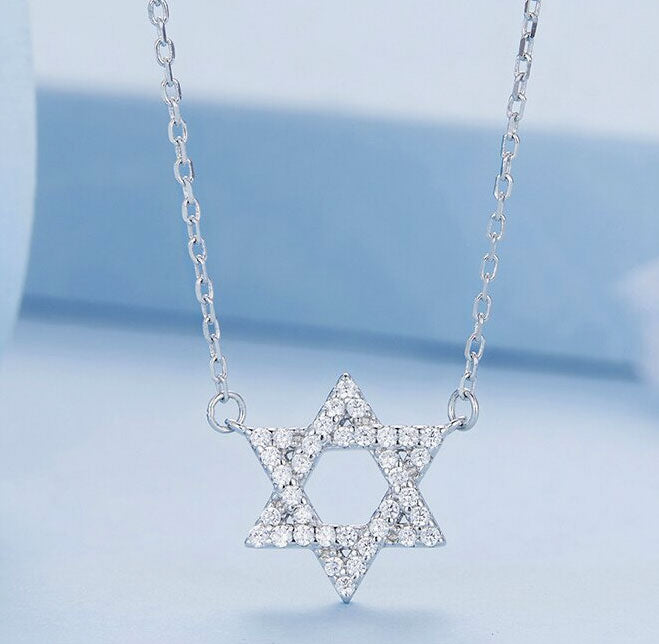 Sterling Silver Pentagram Hypoallergenic Necklace