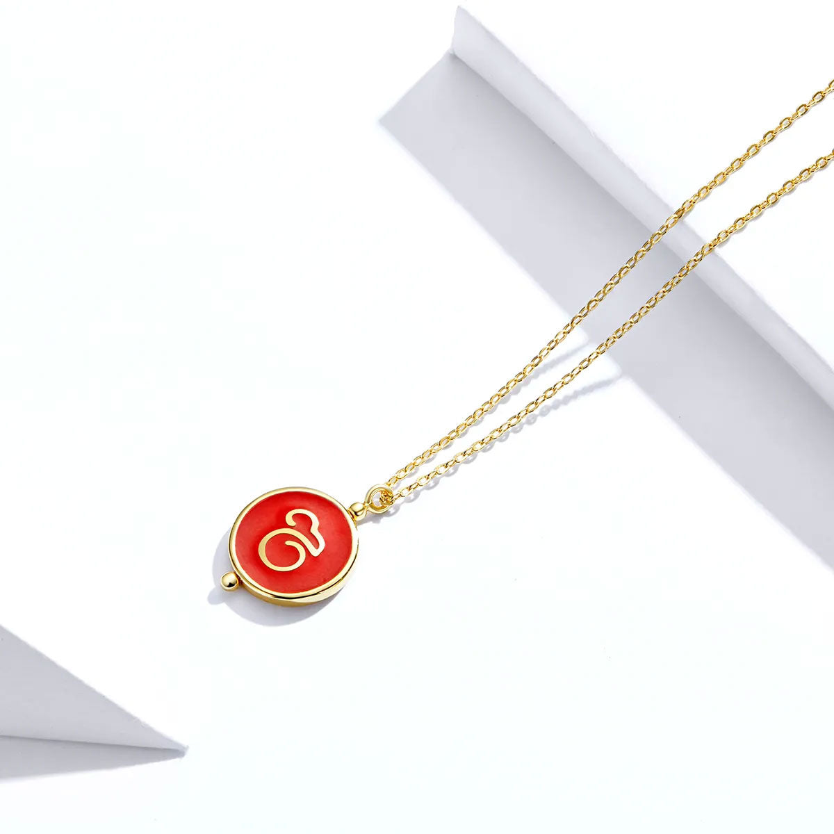 Sterling Silver Chinese Mouse Hypoallergenic Necklace