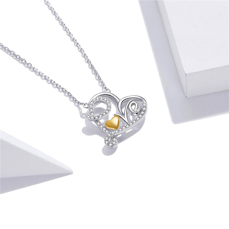 Sterling Silver True Love Hypoallergenic Necklace
