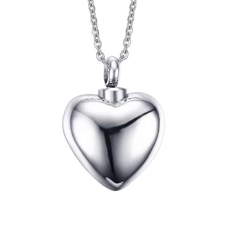 Stainless Steel Unforgettable Love Urn Necklace (For Human Or Pet Ashes)