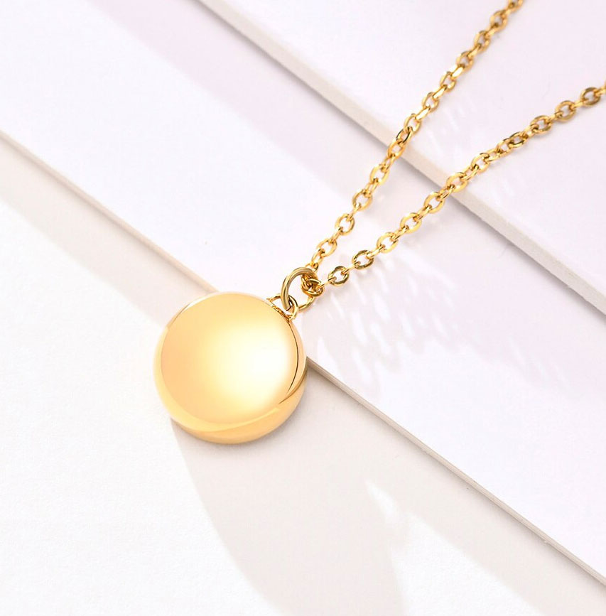 Stainless Steel Evil Blue Eye Necklace