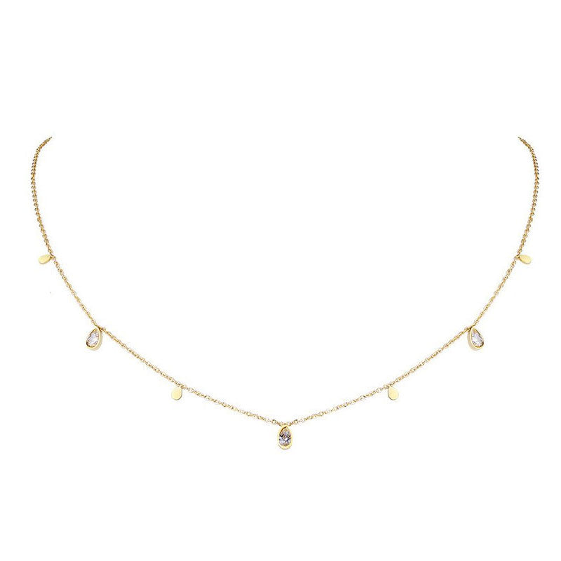 Stainless Steel Teardrops Necklace