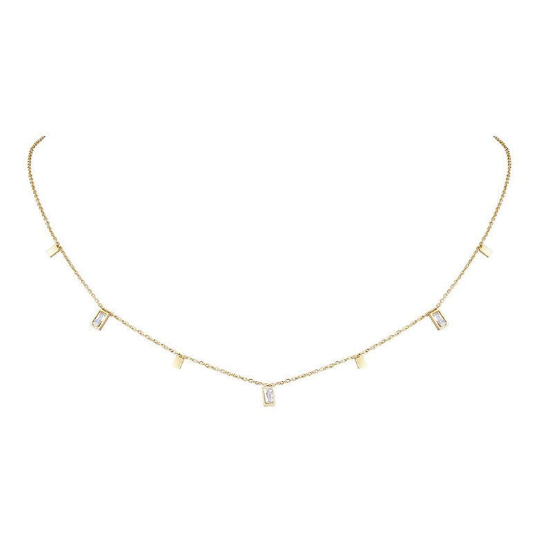 Stainless Steel Rectangles Necklace