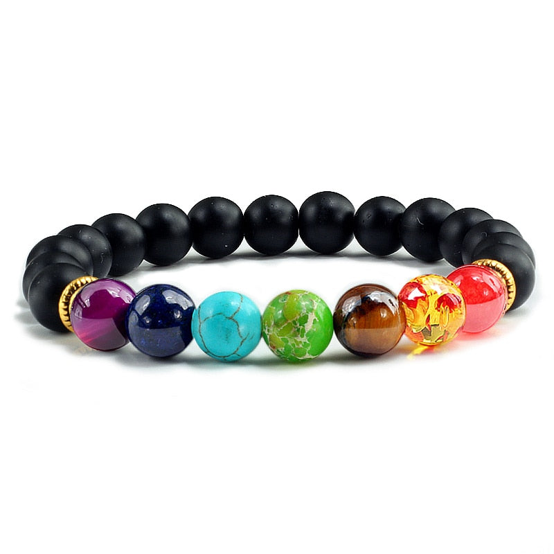 7 Chakras Healing Balance Elastic Bracelet - Various