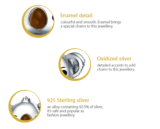 Sterling Silver Koala Stud Hypoallergenic Earrings