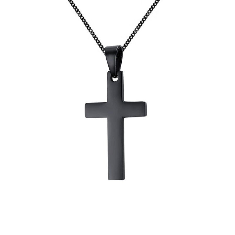 Stainless Steel Jesus Cross Necklace - Various