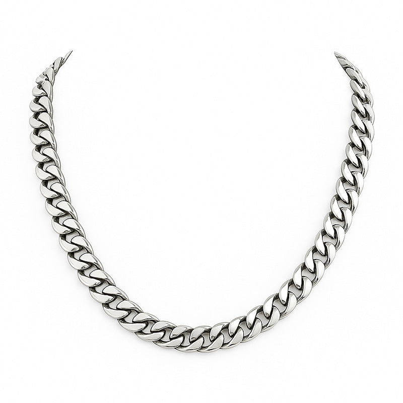 Stainless Steel Curb Chain Necklace - Various