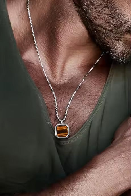 Stainless Steel Square Necklace