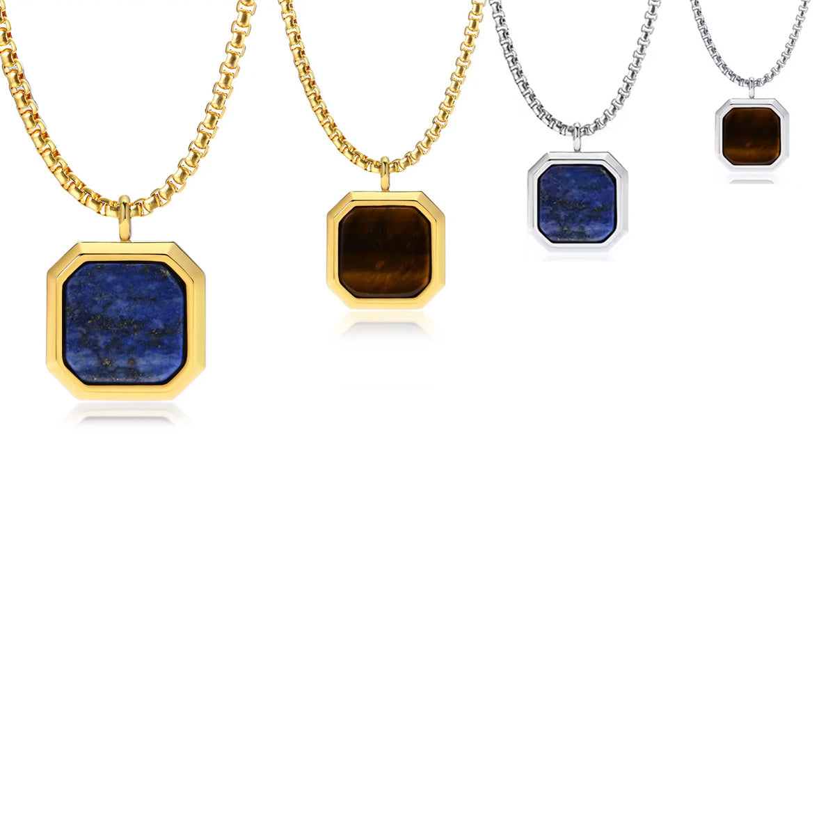 Stainless Steel Square Necklace