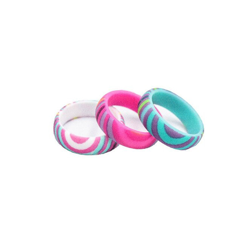 Silicone Colourful Strips Ring