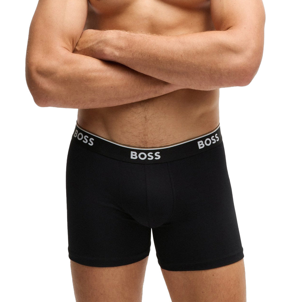 Men's Stretch-Cotton Boxer Briefs Hugo Boss