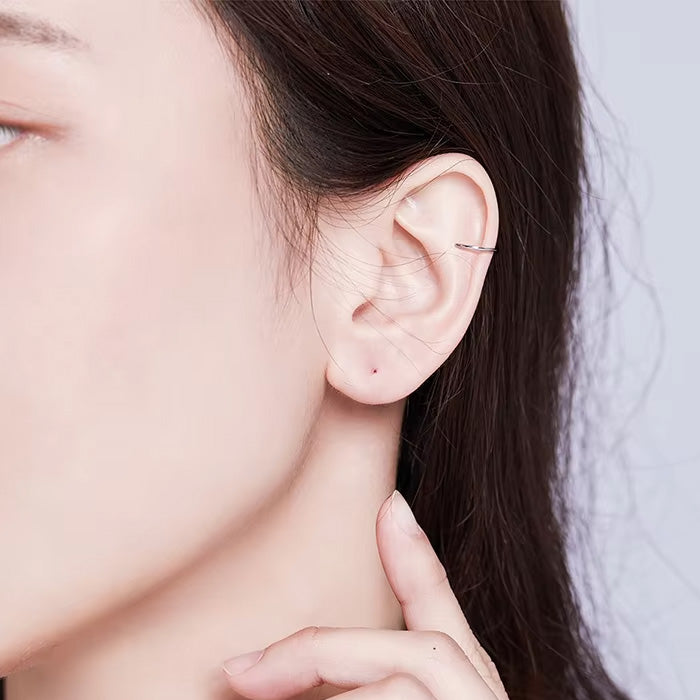 Sterling Silver Minimalist Hypoallergenic Ear Cuff