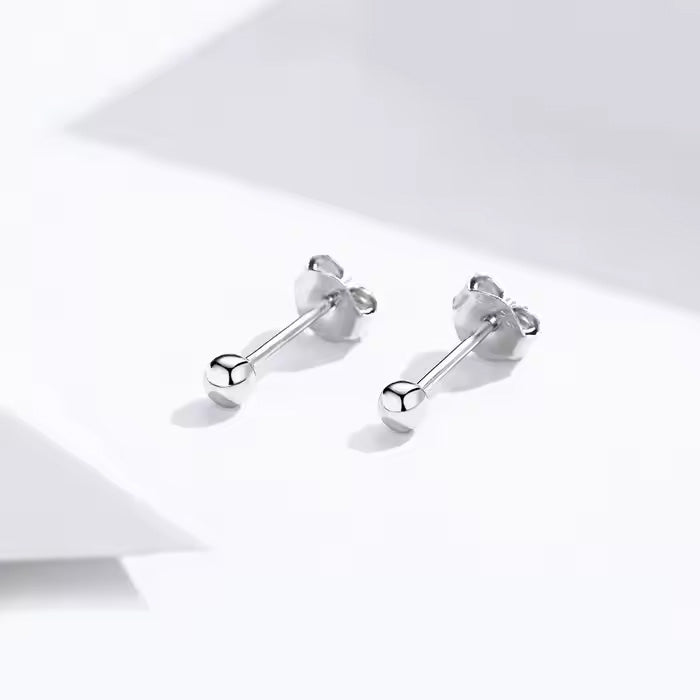 Sterling Silver Small Ball Hypoallergenic Stud Earrings