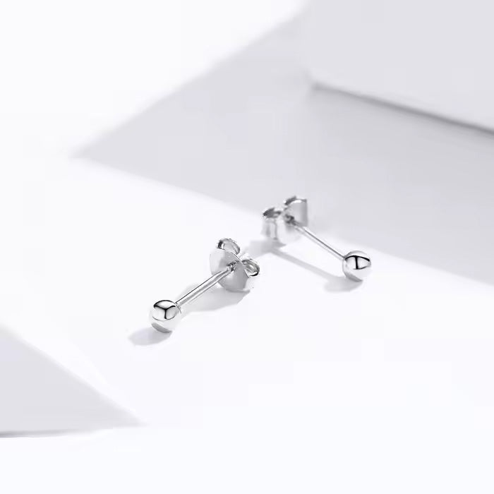 Sterling Silver Small Ball Hypoallergenic Stud Earrings