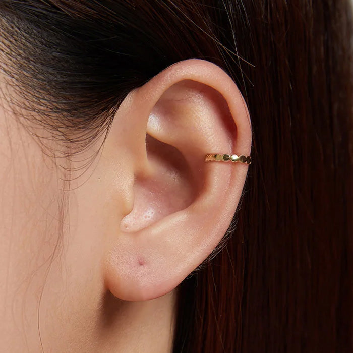 Sterling Silver Simple Geometric Hypoallergenic Ear Cuff
