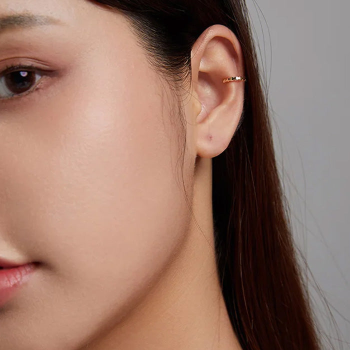 Sterling Silver Simple Geometric Hypoallergenic Ear Cuff