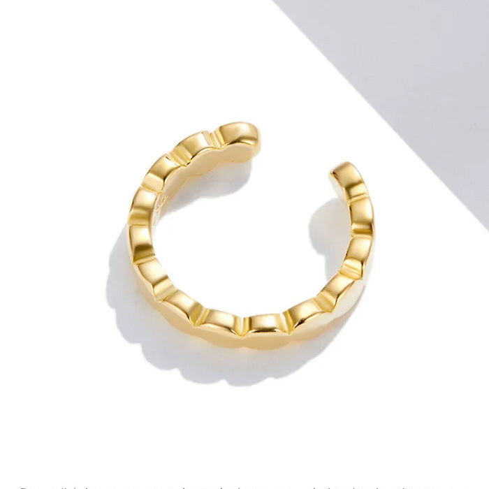 Sterling Silver Simple Geometric Hypoallergenic Ear Cuff