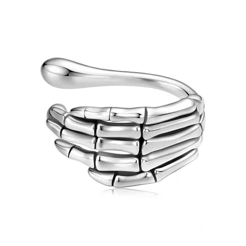 Sterling Silver Skeleton Hand Hypoallergenic Ear Cuff