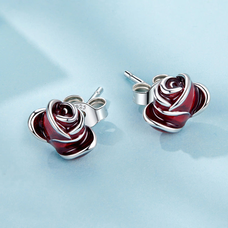 Sterling Silver Dainty Flower Stud Hypoallergenic Earrings