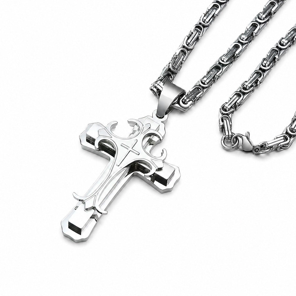 Stainless Steel Crucifix Necklace