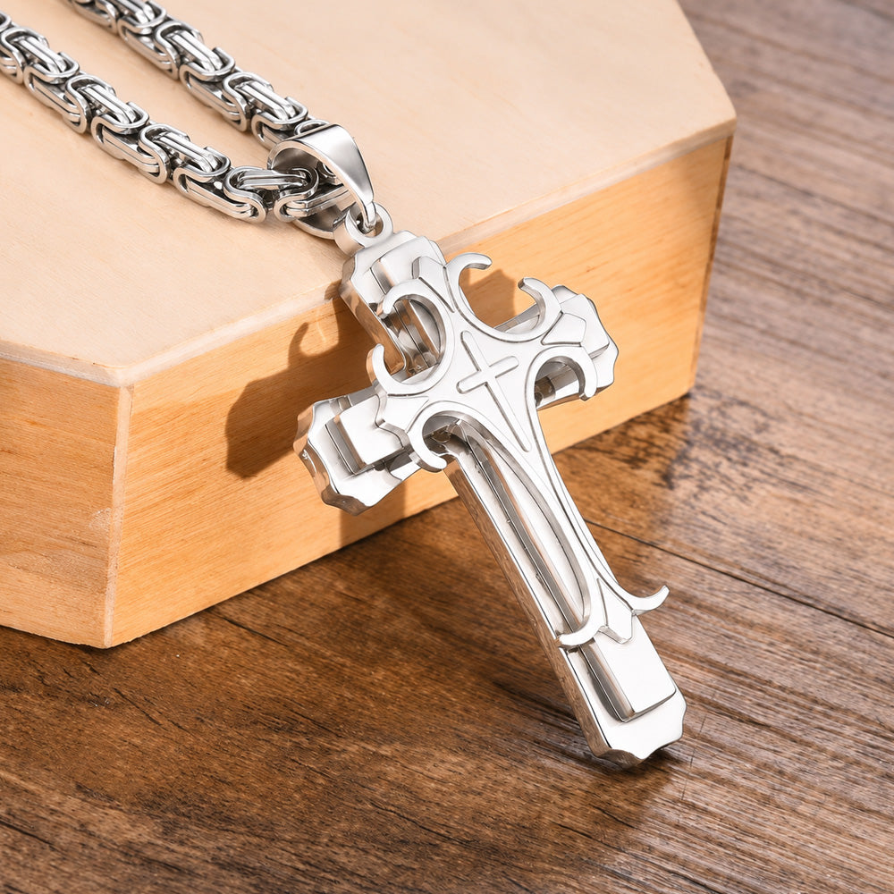 Stainless Steel Crucifix Necklace