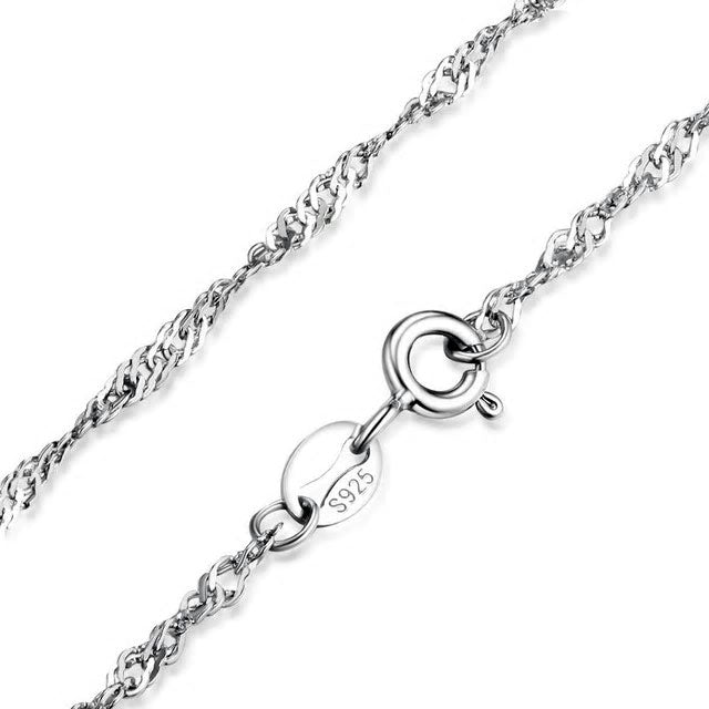 Sterling Silver Singapore Chain Hypoallergenic Necklace