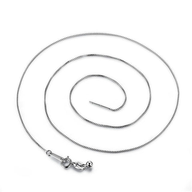 Sterling Silver Box Chain Hypoallergenic Necklace