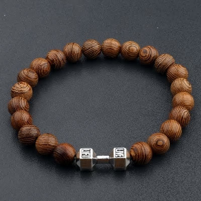 Natural Wood Beads Workout Bracelet