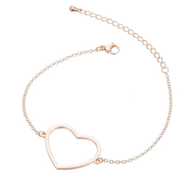 Stainless Steel Heart Or Star Bracelet - Various