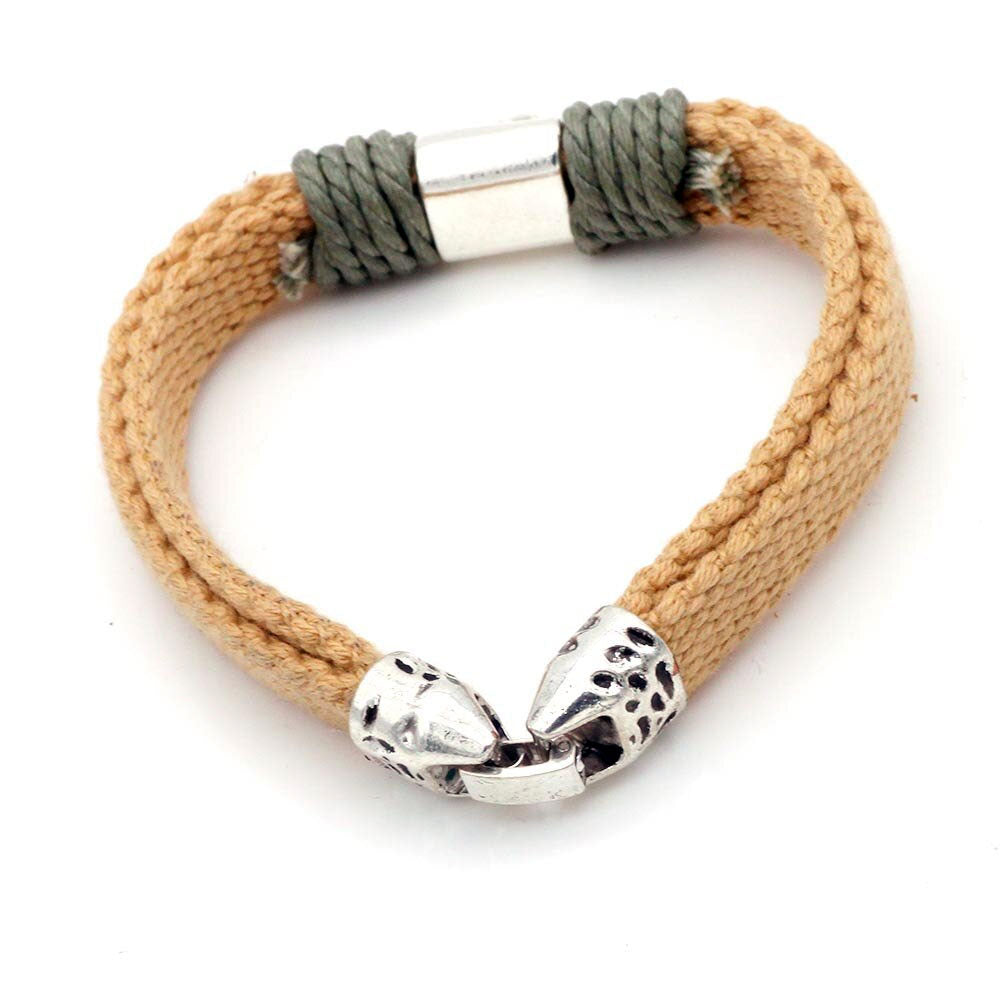 Silver & Rope Union Bracelet