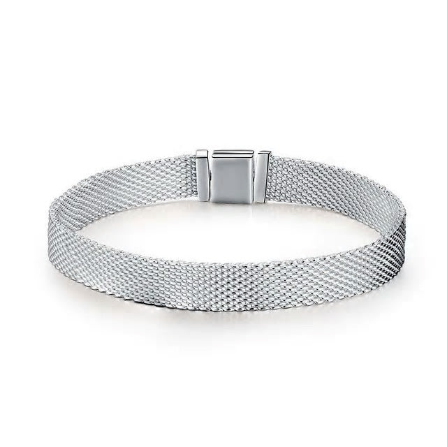 Sterling Silver Metropolitan Style Hypoallergenic Bracelet