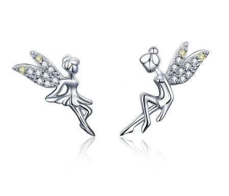 Sterling Silver Lucky Fairy Hypoallergenic Earrings