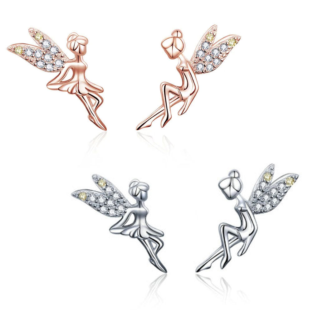 Sterling Silver Lucky Fairy Hypoallergenic Earrings