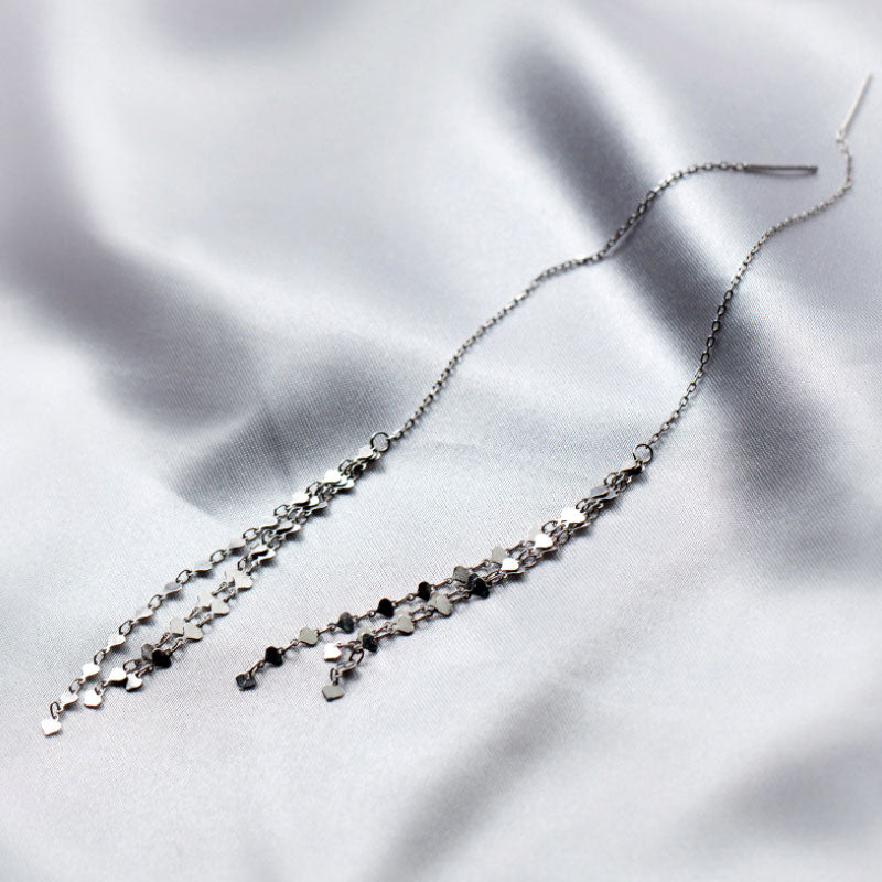 Sterling Silver Hanging Threader Hypoallergenic Earrings