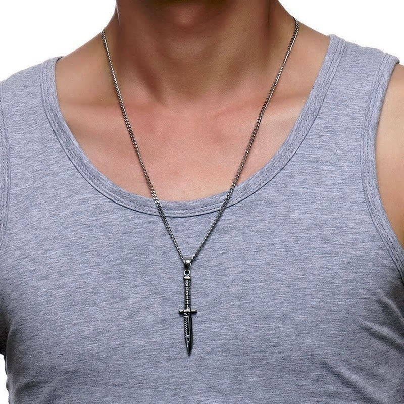 Stainless Steel Knife Necklace