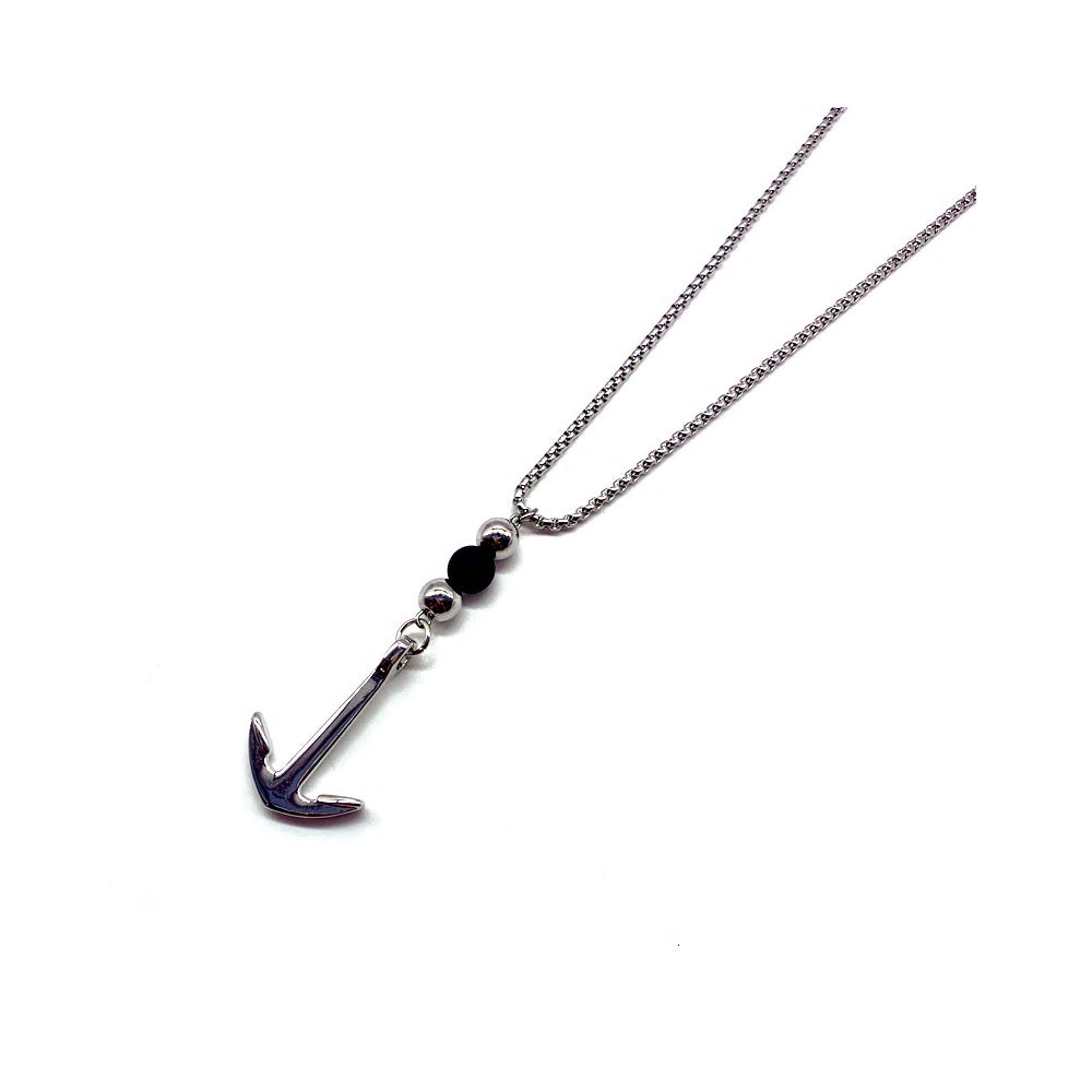 Stainless Steel Classic Anchor Necklace