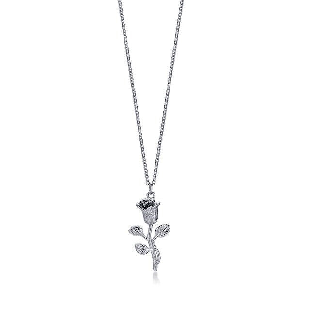 Stainless Steel Rose Necklace