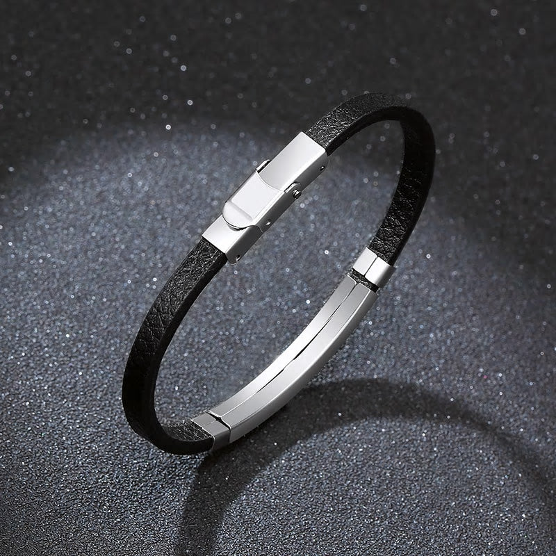 Stainless Steel Thin Rectangular Bracelet