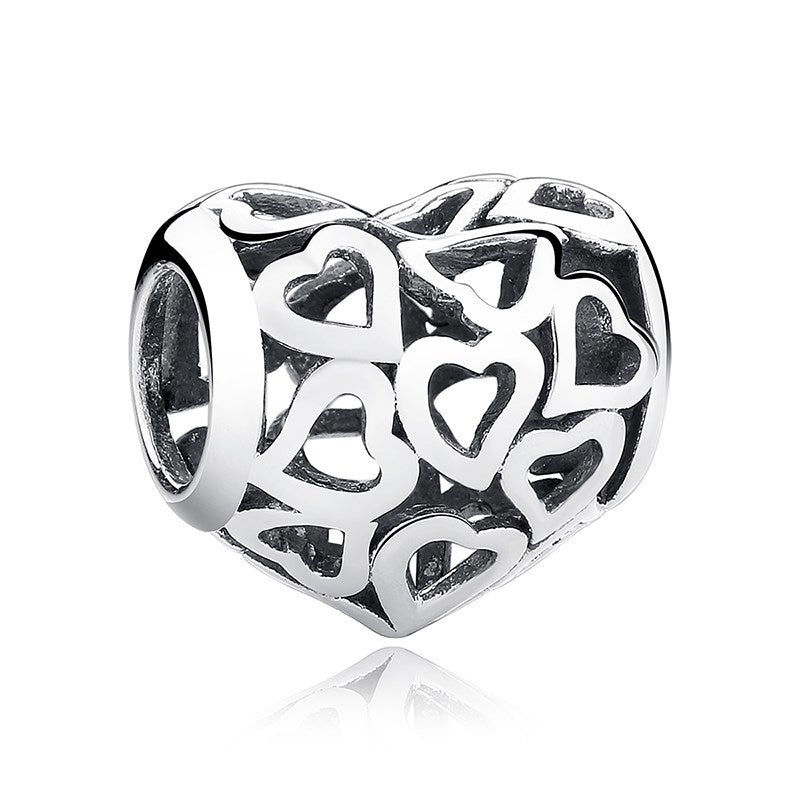 Sterling Silver In Love Hypoallergenic Bead Charm
