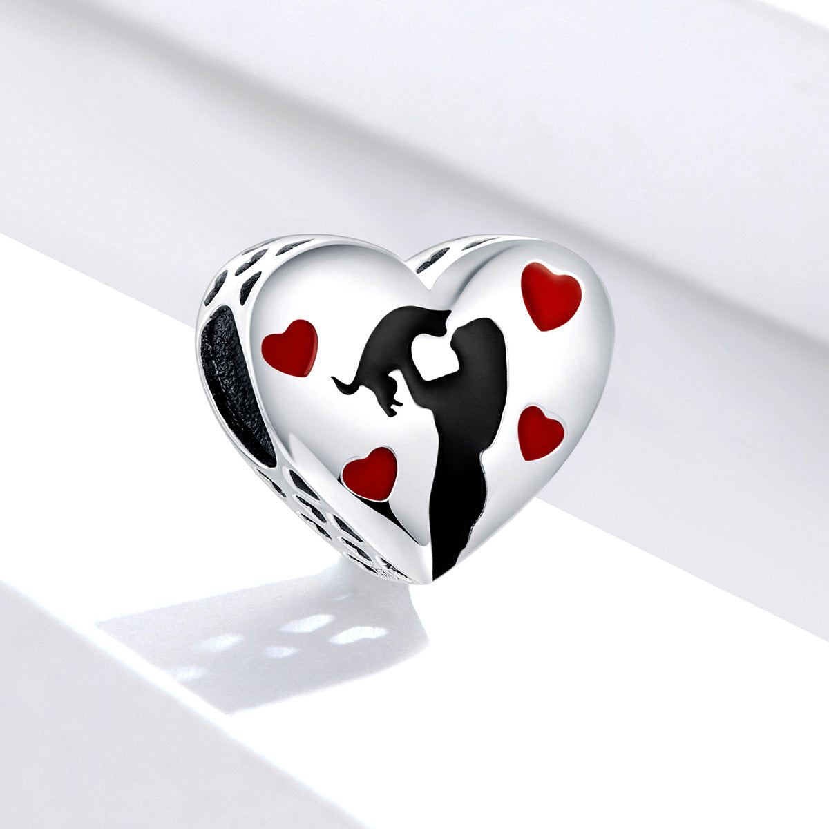 Sterling Silver Cat Lover Hypoallergenic Bead Charm
