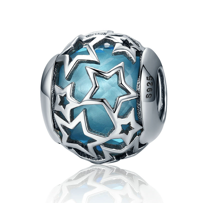 Sterling Silver Starry Sky Hypoallergenic Bead Charm