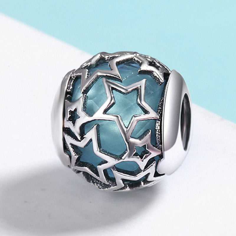 Sterling Silver Starry Sky Hypoallergenic Bead Charm