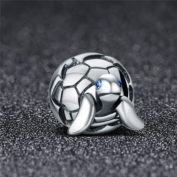 Sterling Silver Turtle Hatchling Hypoallergenic Bead Charm