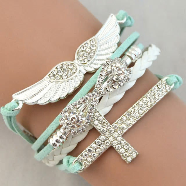 Girls Blessed Angel Bracelet - Various